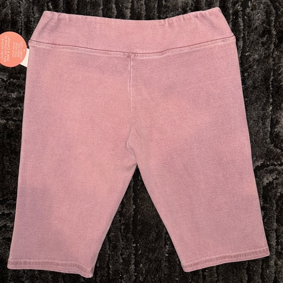 Guru active mauve cotton gym biker shorts stretch workout - Picture 3 of 4